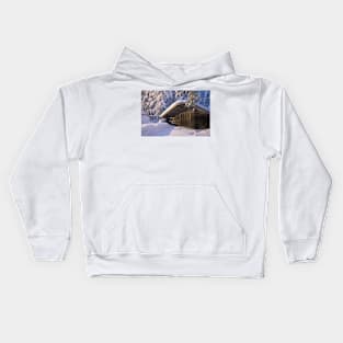 Cabin in the Snow Kids Hoodie